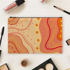 Lines Abstract Colourful Design Cosmetic Bag (large)