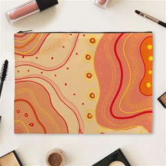 Lines Abstract Colourful Design Cosmetic Bag (xl)