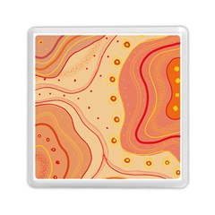 Lines Abstract Colourful Design Memory Card Reader (square)