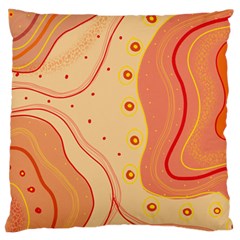 Lines Abstract Colourful Design Large Cushion Case (one Side)