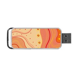 Lines Abstract Colourful Design Portable Usb Flash (one Side)