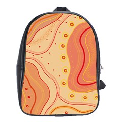 Lines Abstract Colourful Design School Bag (xl)