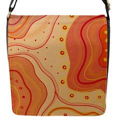 Lines Abstract Colourful Design Flap Closure Messenger Bag (s)