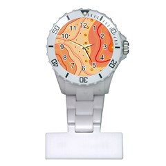 Lines Abstract Colourful Design Plastic Nurses Watch