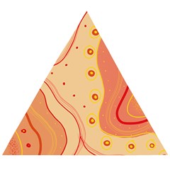 Lines Abstract Colourful Design Wooden Puzzle Triangle