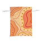 Lines Abstract Colourful Design Lightweight Drawstring Pouch (L) Front