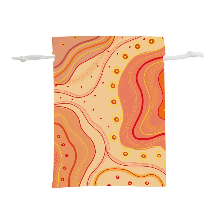 Lines Abstract Colourful Design Lightweight Drawstring Pouch (L)