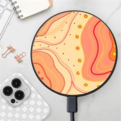 Lines Abstract Colourful Design Wireless Fast Charger(black)