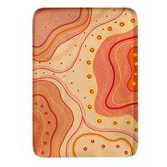 Lines Abstract Colourful Design Rectangular Glass Fridge Magnet (4 Pack)