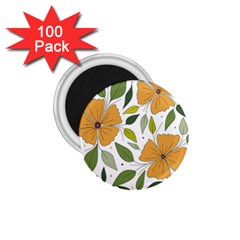 Flower Petal Plant Leaves 1 75  Magnets (100 Pack) 