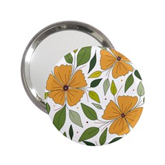 Flower Petal Plant Leaves 2 25  Handbag Mirrors by Maspions