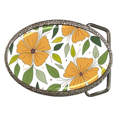 Flower Petal Plant Leaves Belt Buckles