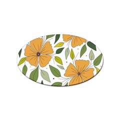 Flower Petal Plant Leaves Sticker (oval) by Maspions