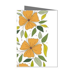 Flower Petal Plant Leaves Mini Greeting Cards (pkg Of 8)