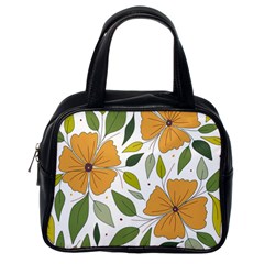 Flower Petal Plant Leaves Classic Handbag (one Side)