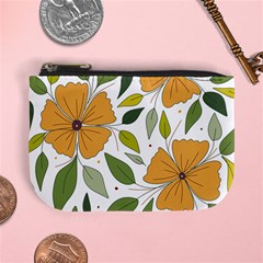 Flower Petal Plant Leaves Mini Coin Purse