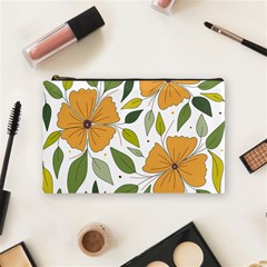 Flower Petal Plant Leaves Cosmetic Bag (medium)