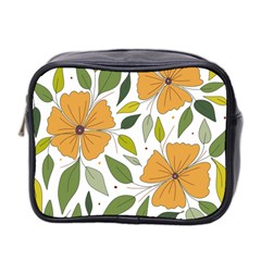 Flower Petal Plant Leaves Mini Toiletries Bag (two Sides)