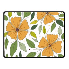 Flower Petal Plant Leaves Fleece Blanket (small) by Maspions