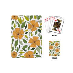 Flower Petal Plant Leaves Playing Cards Single Design (mini)