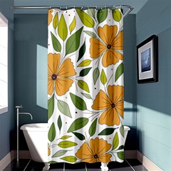 Flower Petal Plant Leaves Shower Curtain 36  X 72  (stall) 