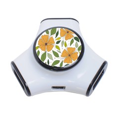 Flower Petal Plant Leaves 3-port Usb Hub by Maspions