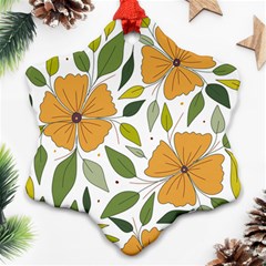 Flower Petal Plant Leaves Ornament (snowflake)