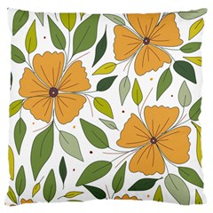 Flower Petal Plant Leaves Large Cushion Case (one Side)