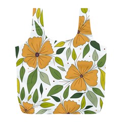 Flower Petal Plant Leaves Full Print Recycle Bag (l)