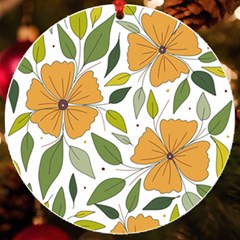 Flower Petal Plant Leaves Uv Print Acrylic Ornament Round