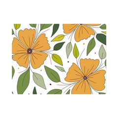 Flower Petal Plant Leaves Premium Plush Fleece Blanket (mini) by Maspions