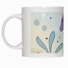 Flower Paint Flora Nature Plant White Mug