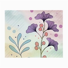 Flower Paint Flora Nature Plant Small Glasses Cloth