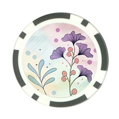 Flower Paint Flora Nature Plant Poker Chip Card Guard (10 Pack)