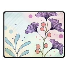 Flower Paint Flora Nature Plant Fleece Blanket (small)