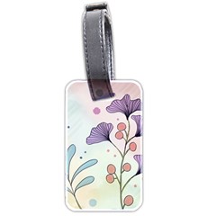 Flower Paint Flora Nature Plant Luggage Tag (two Sides)