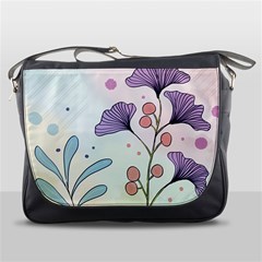 Flower Paint Flora Nature Plant Messenger Bag