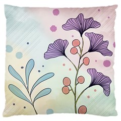 Flower Paint Flora Nature Plant Large Cushion Case (one Side)