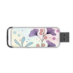 Flower Paint Flora Nature Plant Portable Usb Flash (one Side)