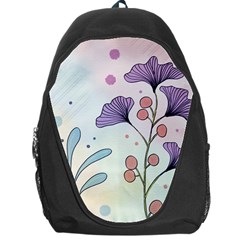 Flower Paint Flora Nature Plant Backpack Bag by Maspions