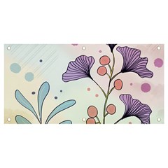 Flower Paint Flora Nature Plant Banner And Sign 4  X 2  by Maspions