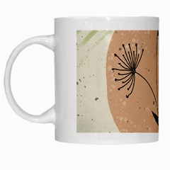 Flora Floral Flower Nature Plant Doodle White Mug by Maspions