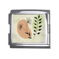 Flora Floral Flower Nature Plant Doodle Mega Link Italian Charm (18mm)