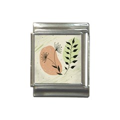 Flora Floral Flower Nature Plant Doodle Italian Charm (13mm)