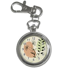 Flora Floral Flower Nature Plant Doodle Key Chain Watches