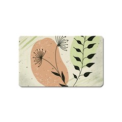 Flora Floral Flower Nature Plant Doodle Magnet (name Card) by Maspions