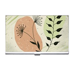 Flora Floral Flower Nature Plant Doodle Business Card Holder