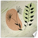 Flora Floral Flower Nature Plant Doodle Canvas 12  x 12  11.4 x11.56  Canvas - 1