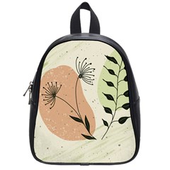 Flora Floral Flower Nature Plant Doodle School Bag (small) by Maspions