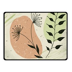 Flora Floral Flower Nature Plant Doodle Fleece Blanket (small) by Maspions